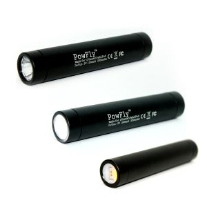  PowFly External Battery Black for iPhone/iPod/Mobile 2300 mAh